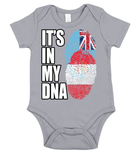 Fijian And Austrian Mix Heritage DNA Flag Short Sleeve Baby One-Piece