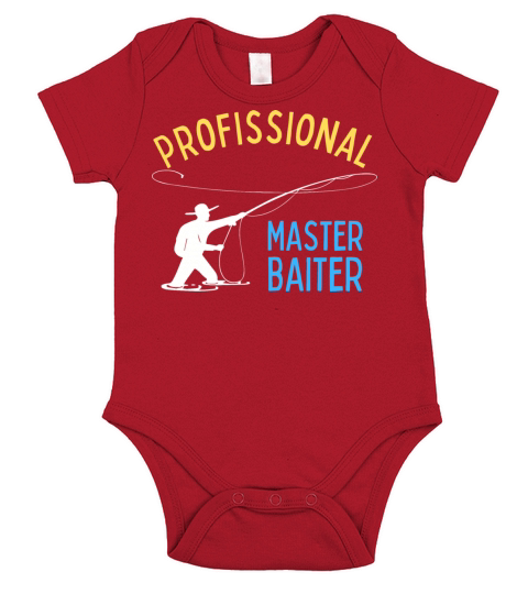 Fishing - Fisher man Gift - Master Baiter Short Sleeve Baby One-Piece