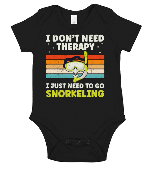 Funny Snorkeling Dive Design For Snorkeler Cool Short Sleeve Baby One-Piece