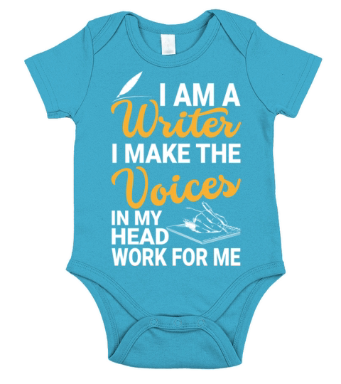 Im A Writer Quote Funny Author Novelist Writing Short Sleeve Baby One-Piece