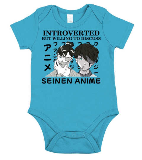 Introverted But Willing To Discuss Seinen Anime Short Sleeve Baby One-Piece