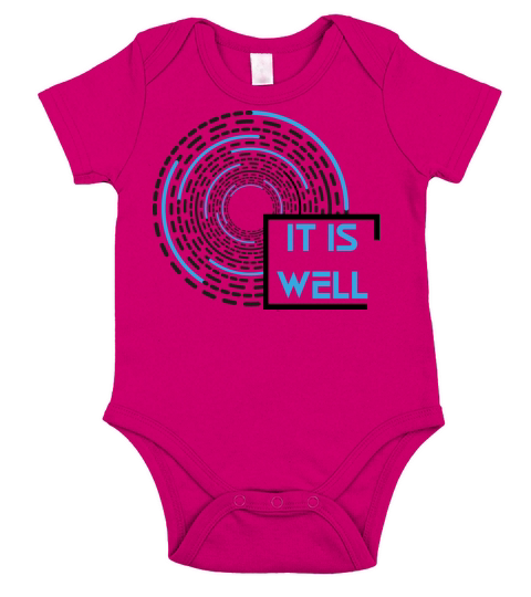 it is well - Motivational quotes Short Sleeve Baby One-Piece