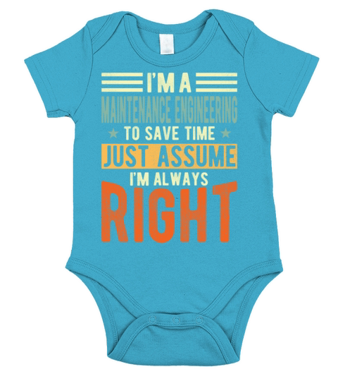 Maintenance Engineering Short Sleeve Baby One-Piece