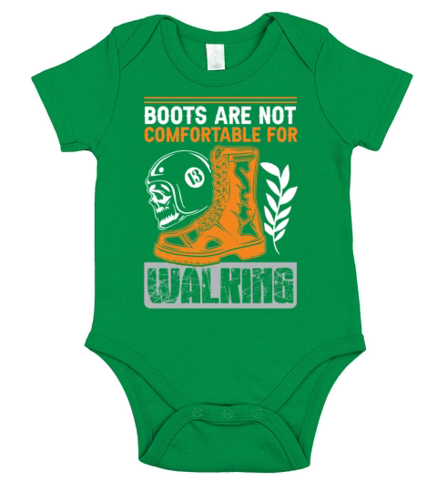 motorcycle slogan boots Short Sleeve Baby One-Piece
