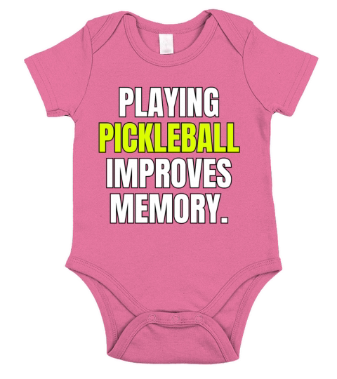 Playing Pickleball Improves Memory Dink Player Short Sleeve Baby One-Piece