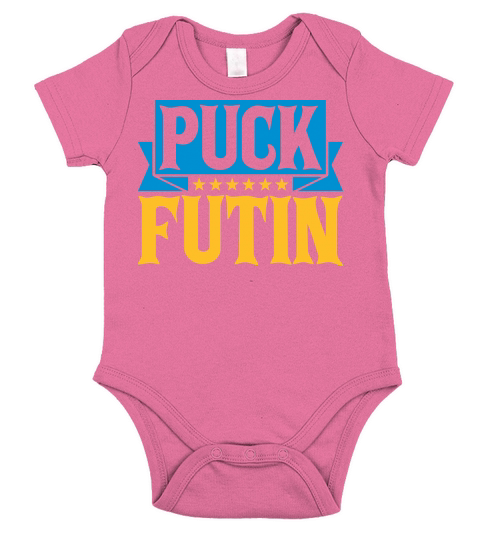 puck futin logo design Short Sleeve Baby One-Piece