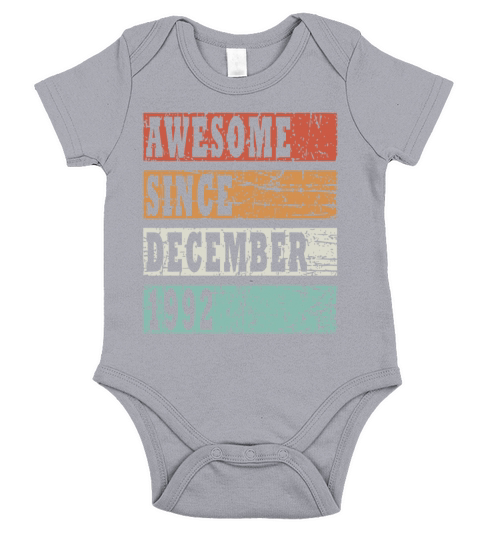 Vintage gift idea born December 1992 Short Sleeve Baby One-Piece