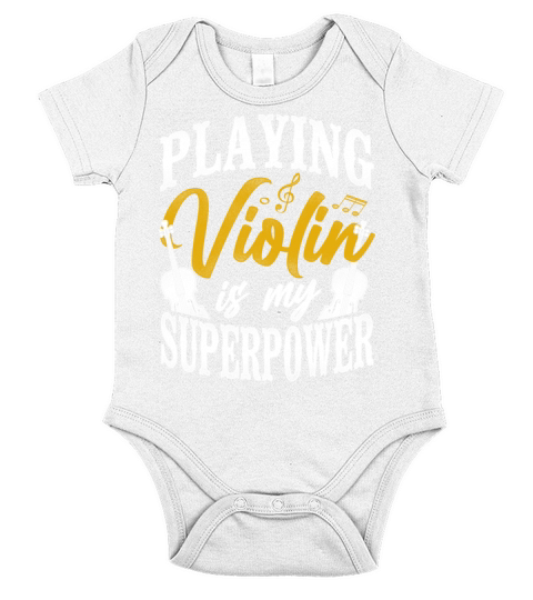 Violin Violinist Vintage Playing Short Sleeve Baby One-Piece