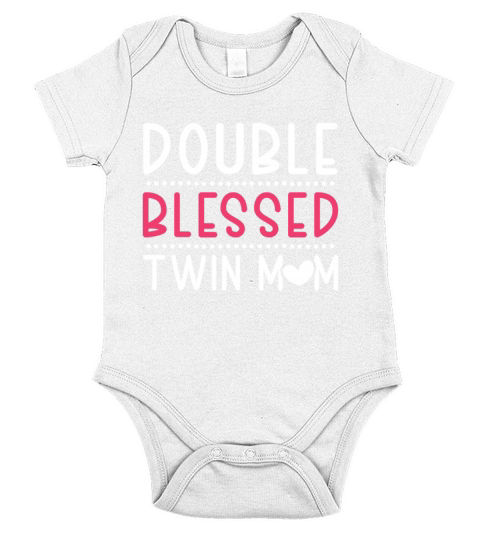 Womens Twin Mama Twin Mom to Be Pregnancy Short Sleeve Baby One-Piece