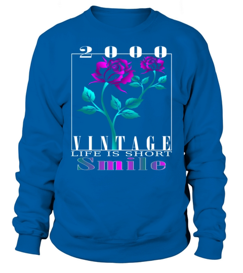 2000 Born Vintage Rose Gift Sweatshirt Unisex
