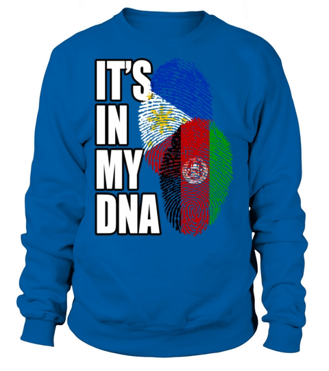 Afghan And Filipino Mix Heritage DNA Flag Sweatshirt Unisex