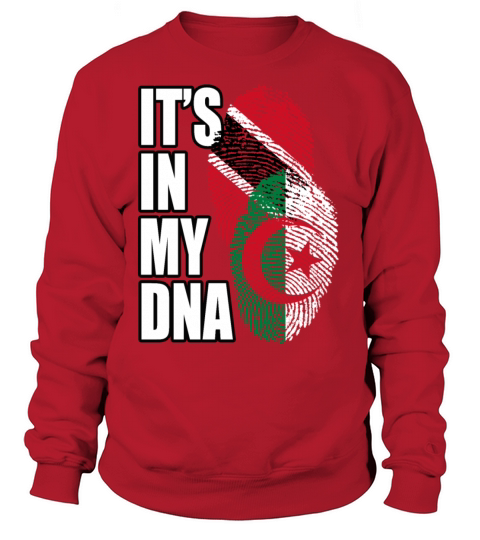 Algerian And Trinidad Tobago Mix Heritage DNA Flag Sweatshirt Unisex