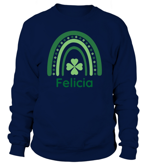 Felicia Clover Charm Boho Rainbow Sweatshirt Unisex