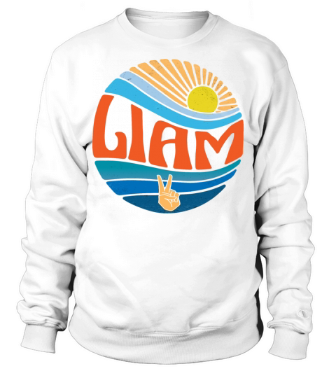 Liam Shirt Vintage Sunset Liam Groovy Tie Dye Sweatshirt Unisex