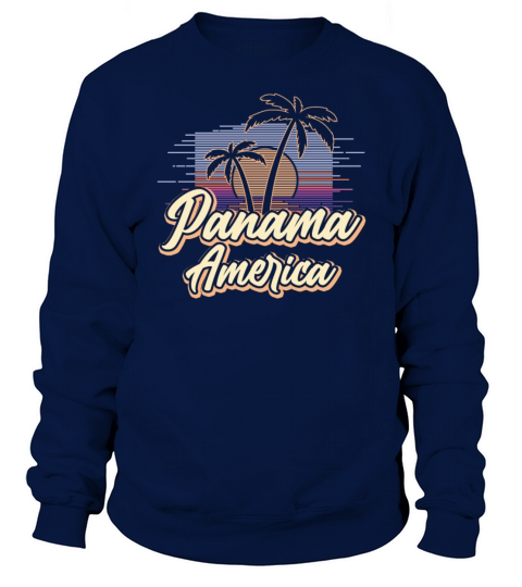 Panama Vintage Sunset Panamanian Wildness Sweatshirt Unisex