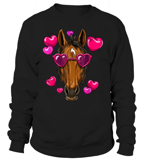 Valentines Day Horse Shirt Funny Horse Lover Giftf Sweatshirt Unisex