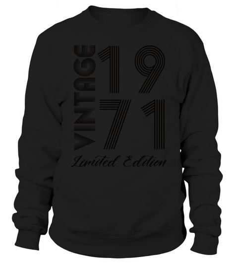 Vintage 1971 Vintage Birthday Retro Vintage Sweatshirt Unisex