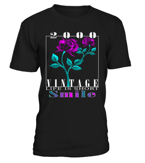 2000 Born Vintage Rose Gift T-Shirt Unisex