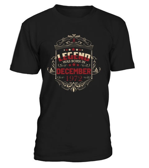 50th Birthday Gifts Born 1972 December T-Shirt Unisex