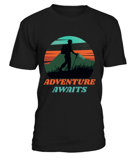 Adventure Awaits Retro Vintage Mountain Adventurer T-Shirt Unisex