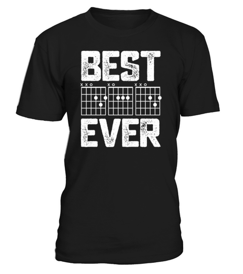 Guitarist Dad Best Daddy Ever Guitar Chord Vintage T-Shirt Unisex