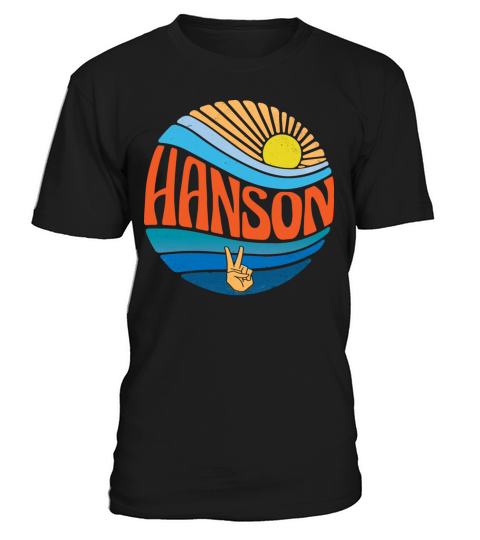 Hanson Shirt Vintage Sunset Hanson Groovy Tie Dye T-Shirt Unisex