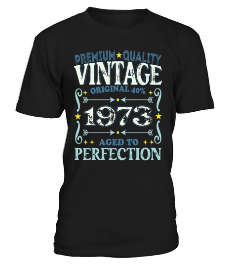 Vintage 1973 Birth Year Funny Birthday Gift T-Shirt Unisex