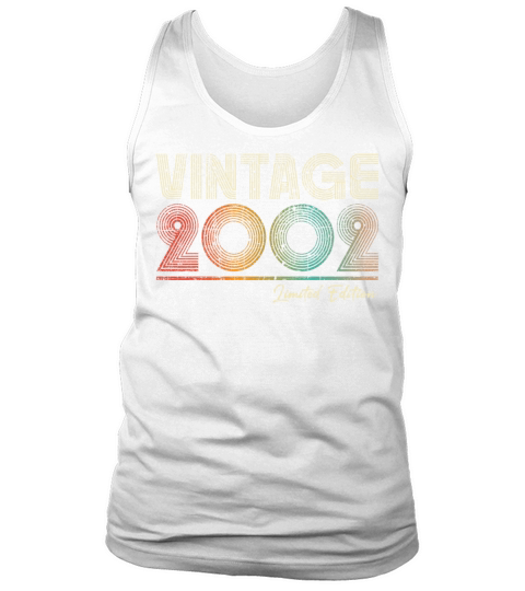 21 Years Old Vintage 2002 21st Birthday Gifts Tank Top Unisex