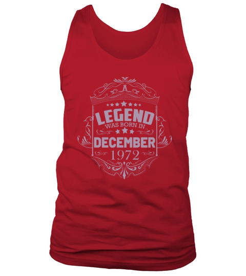 50th Birthday Gifts Born 1972 December Tank Top Unisex