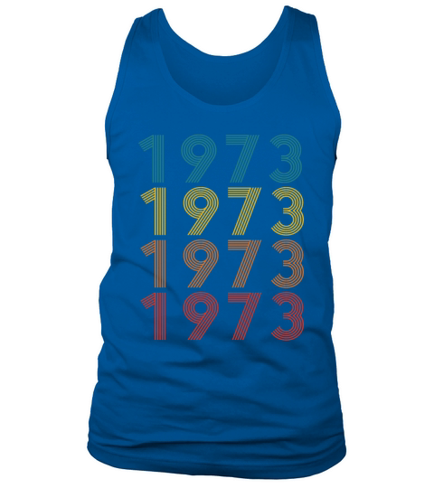 50th birthday vintage 1973 retro vintage style Tank Top Unisex