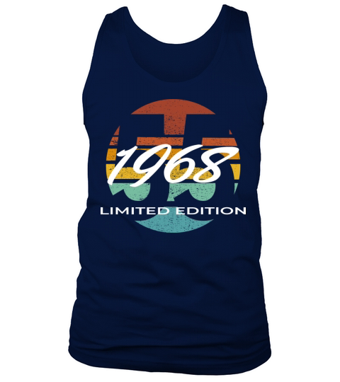 55th birthday men women 55 years 1968 vintage Tank Top Unisex