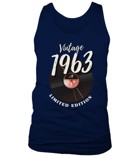 60 Years Vintage 1963 Retro 60th Birthday Tank Top Unisex