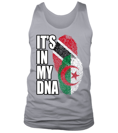 Algerian And Trinidad Tobago Mix Heritage DNA Flag Tank Top Unisex