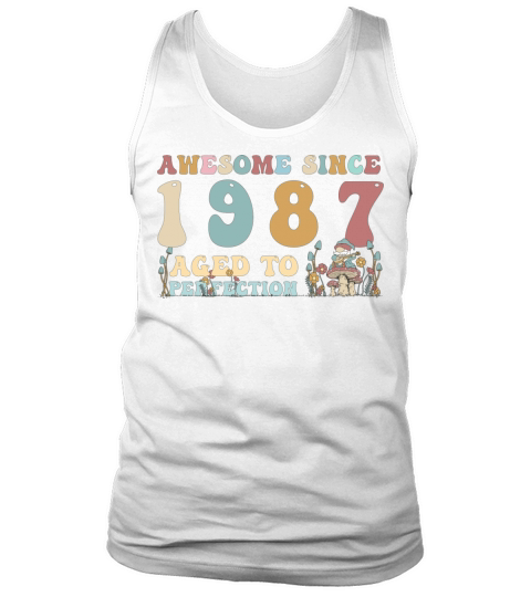 Awesome since 1987 - 36th Birthday - 2023 Groovy Tank Top Unisex