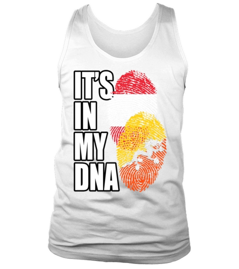 Bhutanese And Austrian Mix Heritage DNA Flag Tank Top Unisex