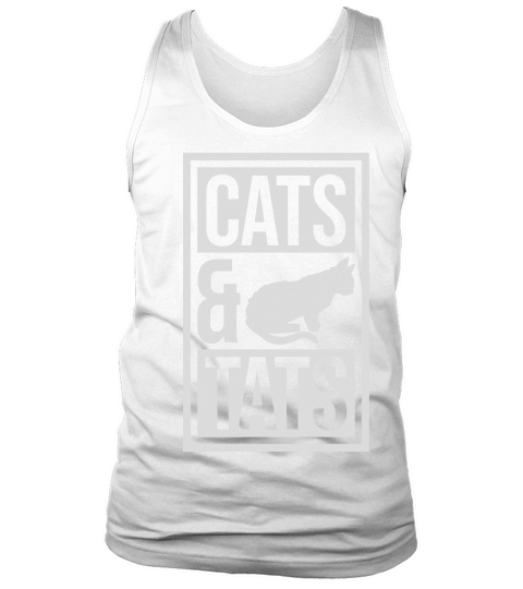cats and tats quote Tank Top Unisex