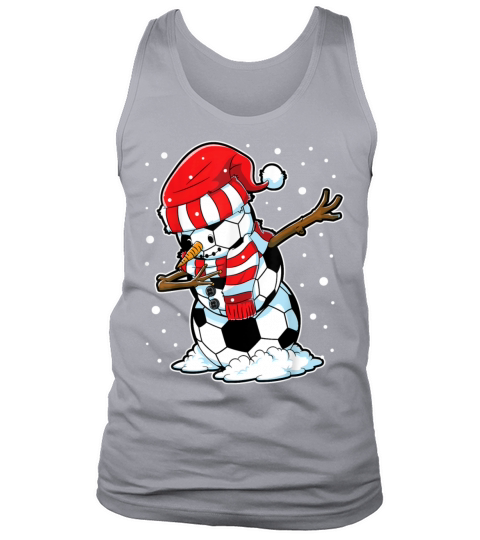 Dabbing Snowman Soccer Ball Christmas Santa Boys K Tank Top Unisex