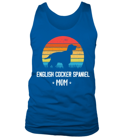 English Cocker Spaniel Mom Retro Vintage Tank Top Unisex