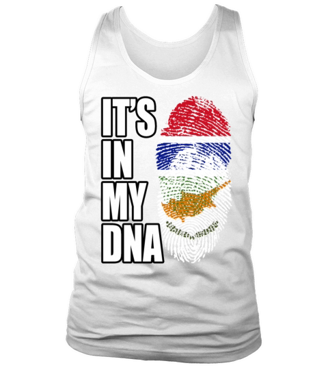 Gambian And Cypriot Mix Heritage DNA Flag Tank Top Unisex
