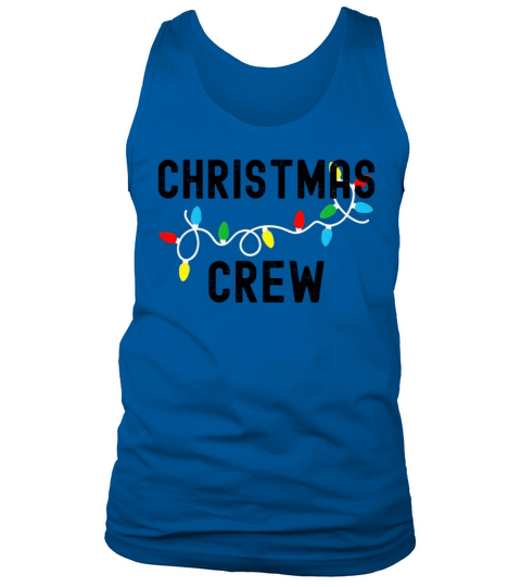 Grunge Christmas Lights Party Crew Matching Pajama Tank Top Unisex