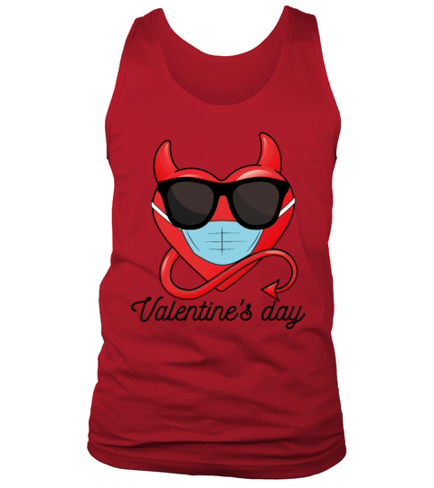 Heart Devil Anti Valentines Day Single Awareness Tank Top Unisex