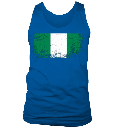 Nigerian National Flag Vintage Tank Top Unisex