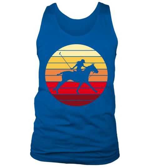 Polo Sport Rider Equestrian Retro Vintage Gift Tank Top Unisex