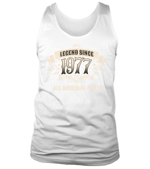 Retro Vintage Legend Since 1977 Original Parts Tank Top Unisex