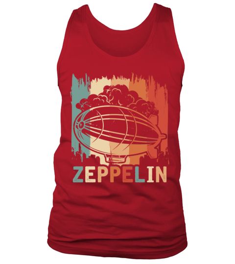 Retro Zeppelin Vintage Airship Tank Top Unisex