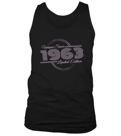Unique since 1963 Retro Birthday Vintage Style Tank Top Unisex