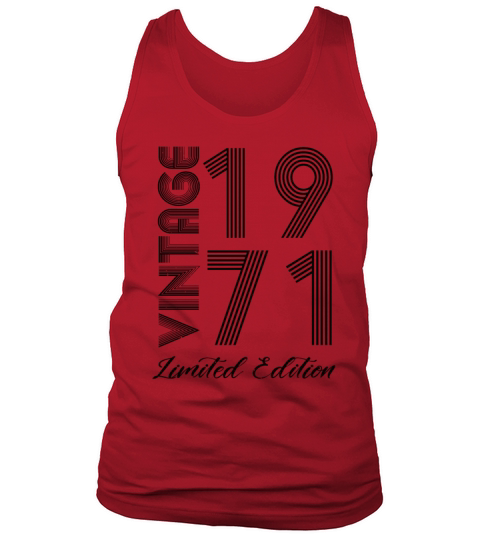 Vintage 1971 Vintage Birthday Retro Vintage Tank Top Unisex