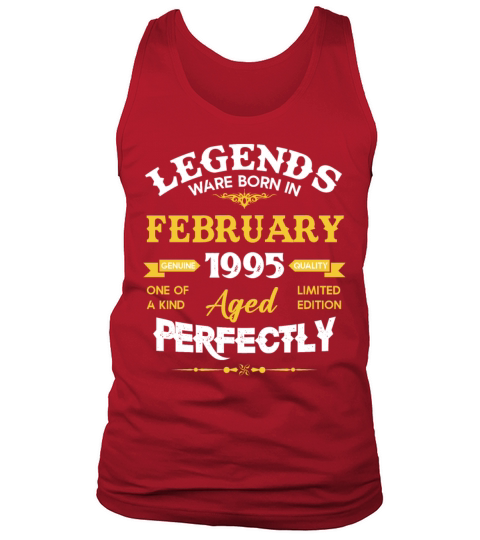 Vintage Aged To Perfection February 1995 Tank Top Unisex
