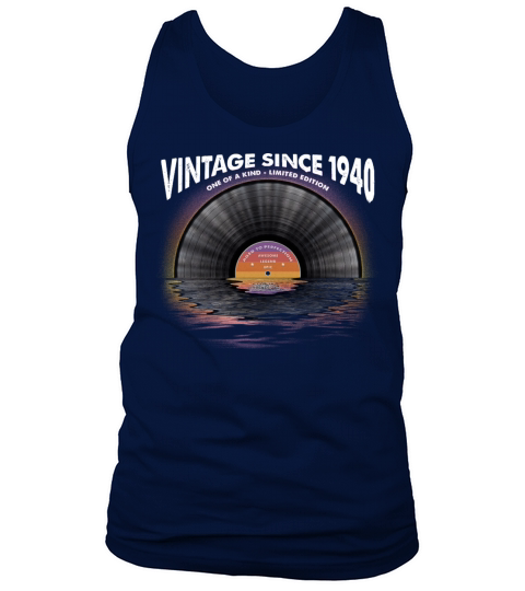 Vintage since 1940 Retro Disco Music Vintage Tank Top Unisex