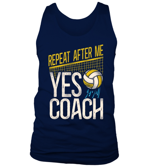 Water Polo Coach Vintage Repeat Tank Top Unisex